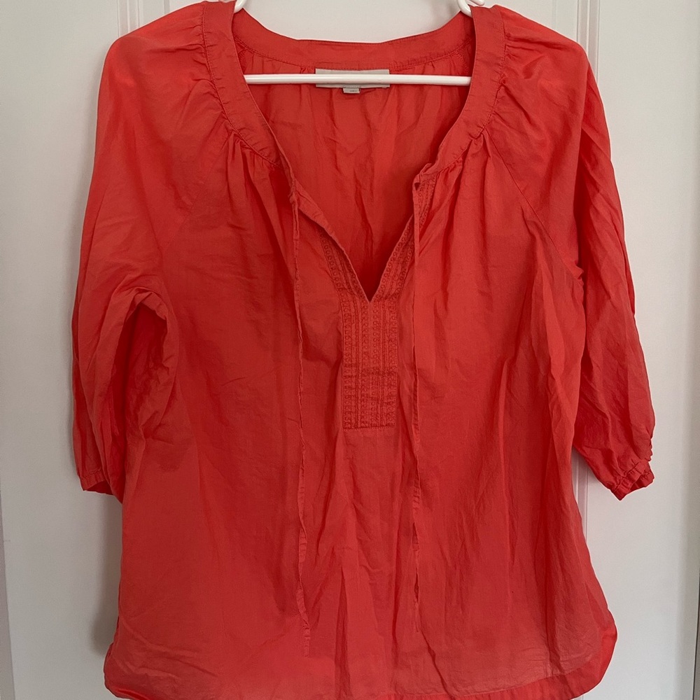 Long sleeve shirt coral